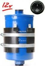 Подогреватель топливного фильтра, 12В, с кнопкой (68-73мм / 52мм)